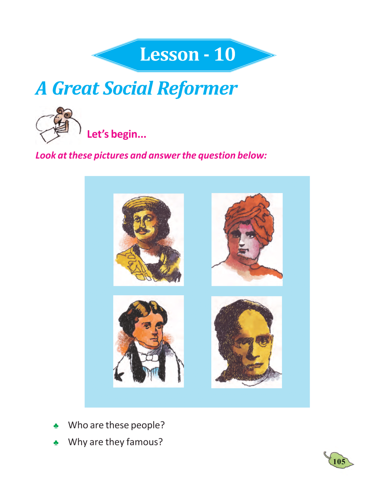 A Great Social Reformer | Activity Questions Answer | ClassV